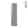 Armoire colonne multifonction à 5 compartiments design moderne Kumi Réductions