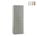 Armoire mobile polyvalente 5 compartiments 2 portes design moderne Alès Promotion