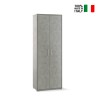 Armoire mobile polyvalente 5 compartiments 2 portes design moderne Alès Réductions