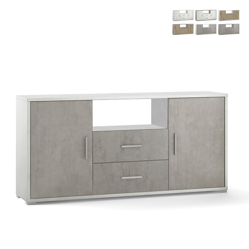 Buffet moderne Selena avec 2 portes et 2 tiroirs pour cuisine et séjour Offre
