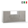 Buffet moderne Selena avec 2 portes et 2 tiroirs pour cuisine et séjour Dimensions