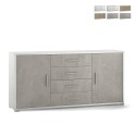 Moderne dressoir 2 deuren 4 laden buffetkast woonkamer Cleore Aanbod