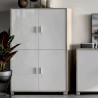 Moderne dressoir kast 4 deuren opbergkast woonkamer Maray Aanbieding