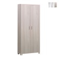 Armoire polyvalente de rangement 2 portes 8 étagères réglables Natte Promotion