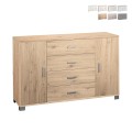 Dressoir Talia met 2 deuren en 4 laden, TV-meubel voor woonkamer en buffet Aanbieding