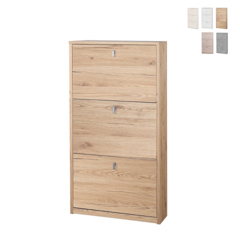 Slimme schoenenkast met 3 deuren, ruimte voor 7 paar schoenen, modern design Kopen Aanbieding