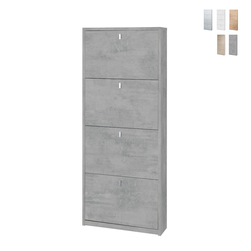 Slanke schoenkast modern design 4 kleppen 10 paar schoenen Pica Aanbieding Slanke schoenkast modern design 4 kleppen 10 paar schoenen Pica Aanbieding