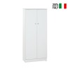 Armoire polyvalente 2 portes 3 étagères pour entrée ou séjour Kadir Remises