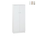 Multifunctioneel opbergkast met 2 deuren en 3 planken voor woonkamer of hal Kadir Aanbieding