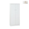 Armoire polyvalente 2 portes 3 étagères pour entrée ou séjour Kadir Promotion