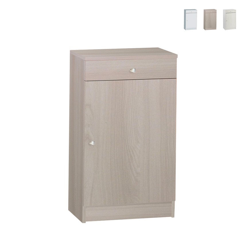 Nachtkastje slaapkamermeubel met 1 deur, plank en lade Drew Aanbieding