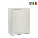 Meuble polyvalent pour salon, bureau, chambre à coucher 2 portes 2 compartiments Samo Réductions