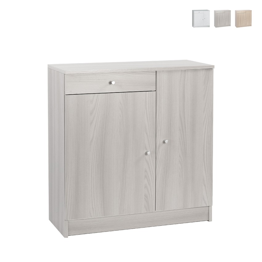 Armoire polyvalente salon bureau 2 portes 4 niches tiroir Kyn Promotion Armoire polyvalente salon bureau 2 portes 4 niches tiroir Kyn Promotion