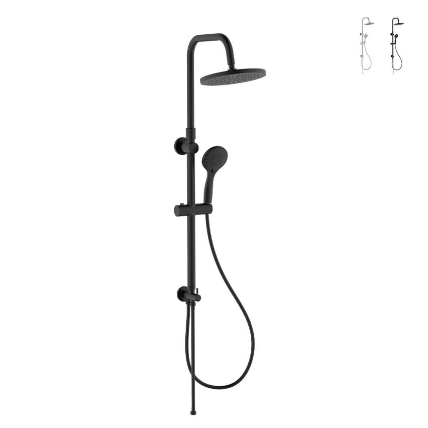 Colonne de douche moderne réglable avec douchette 5 jets Papete Promotion Colonne de douche moderne réglable avec douchette 5 jets Papete Promotion