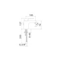 Mitigeur monocommande chromé lavabo Logos Mamoli Remises