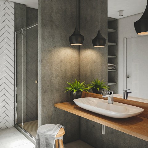 Mitigeur monocommande chromé lavabo Logos Mamoli Promotion