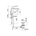 Mitigeur monocommande lavabo avec vidage Spartaco Mamoli Remises