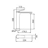 Mitigeur haut chromé design moderne lavabo Surf Offre