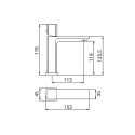 Mitigeur lavabo design moderne chromé Domus Vente