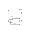 Moderne chroom bidetkraan Domus Verkoop