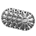 Set van 4 universele wieldeksels auto 15'' in verchroomd ABS Topaz Aanbieding