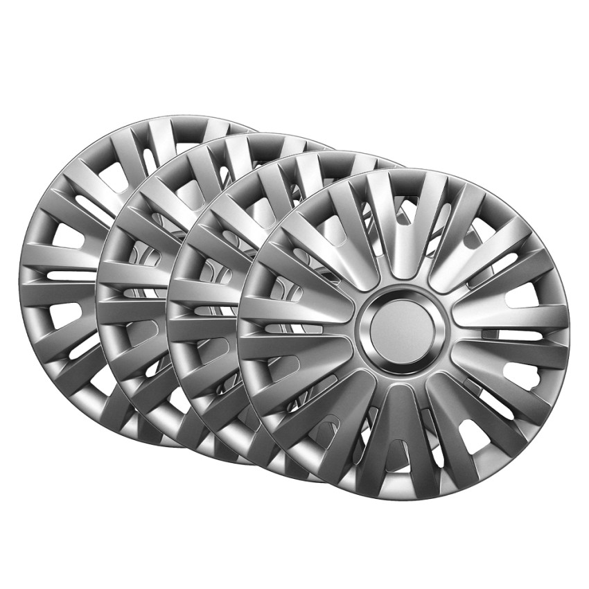 Set van 4 universele wieldoppen 16'' in chromen ABS Topaz Aanbieding Set van 4 universele wieldoppen 16'' in chromen ABS Topaz Aanbieding
