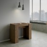 Design uitschuifbare consoletafel 90x48-308cm houten eettafel Basic Noix Korting