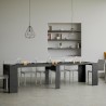 Uitschuifbare console tafel 90x48-308cm modern design antraciet Basic Report Kortingen