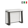 Uitschuifbare console 90x40-288cm witte design eettafel metaal Asia Verkoop