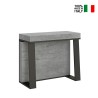 Uitschuifbare console 90x40-288cm modern grijs metaal Asia Concrete Verkoop