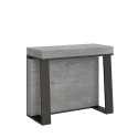 Console extensible 90x40-288cm métal gris moderne Asia Concrete Offre