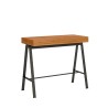 Uitschuifbare eetkamer console tafel 90x40-300cm hout Banco Fir Aanbod