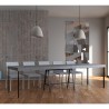 Uitschuifbare consoletafel 90x40-300cm grijs Banco Premium Concrete Korting