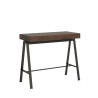 Table console extensible en bois couleur noyer avec rallonges 90x40-300cm Banco Premium Noix Offre