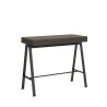 Table console extensible en bois couleur noyer avec rallonges 90x40-300cm Banco Evolution Noix Offre
