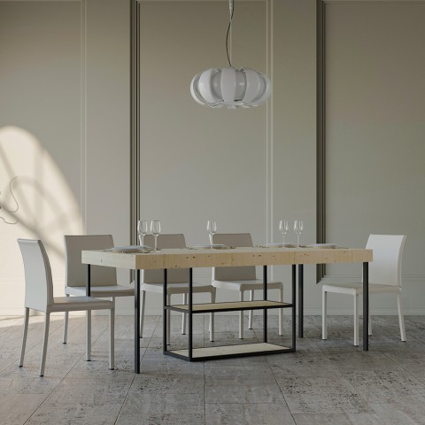 Table console extensible avec rallonges 90x40-190cm Camelia Small Premium Nature