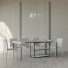 Table console extensible avec rallonges blanche 90x40-300cm Plano Remises