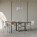 Table console en bois avec rallonges extensibles 90x40-300cm Plano Oak Remises