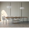 Table console extensible avec rallonges en bois 90x40-300cm Plano Fir Remises
