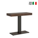 Console extensible avec rallonges 90x40-300cm table en bois couleur noyer Capital Noix Vente