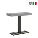 Table console grise extensible 90x40-300cm Capital Premium Concrete Vente
