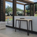 Uitschuifbare consoletafel voor buiten 90x40-190cm Dalia Small Nature Voorraad