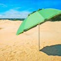 Parasol de plage en aluminium 180 cm coupe-vent et protection UV Corsica 