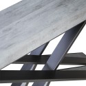 Table console grise extensible 90x40-300cm Diago Premium Concrete Remises