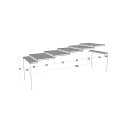 Table console grise extensible 90x40-300cm Diago Premium Concrete Modèle