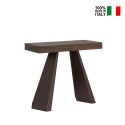 Inklapbare haltafel notenhout 90x40-196cm Diamante Small Noix Aanbod