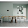 Uitschuifbare houten console 90x40-300cm moderne tafel Diamante Oak Kortingen
