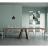 Uitschuifbare houten console tafel 90x40-300cm Diamante Fir Korting