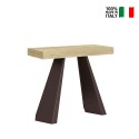 Console extensible 90x40-300cm table en bois Diamante Premium Nature Vente