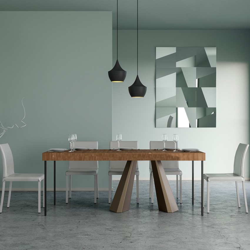 Uitschuifbare eetkamertafel console 90x40-300cm Diamante Premium Fir Aanbieding Uitschuifbare eetkamertafel console 90x40-300cm Diamante Premium Fir Aanbieding